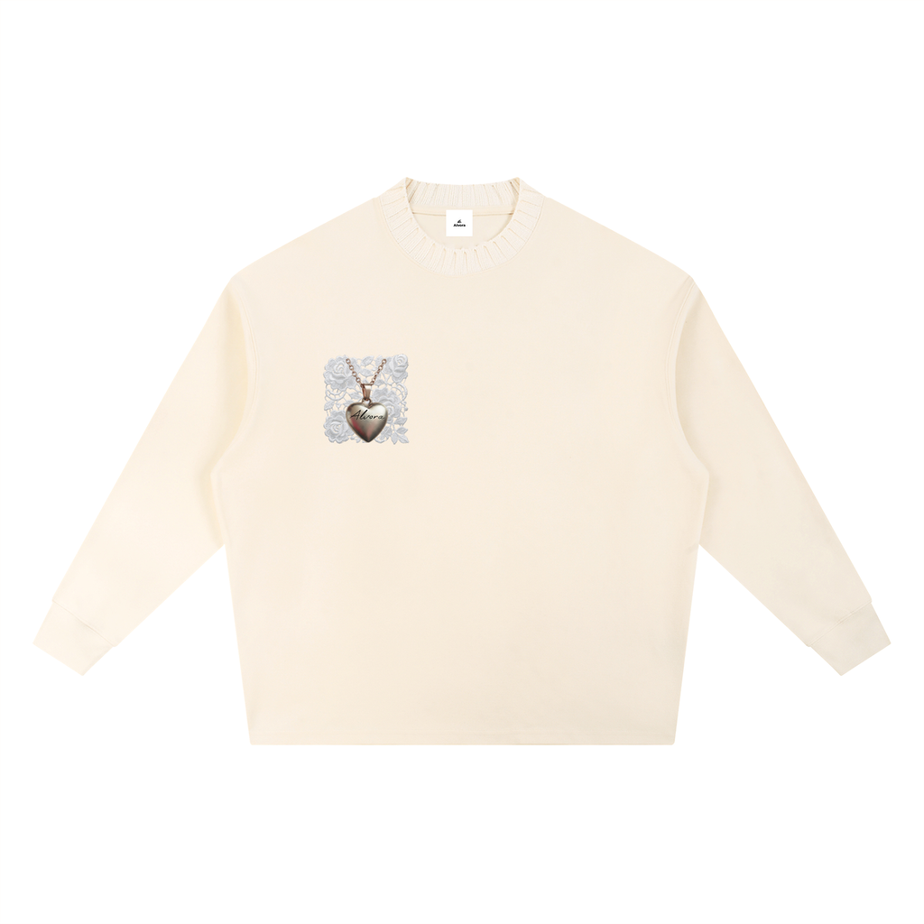Knitted Round Neck Oversize Sweatshirt
