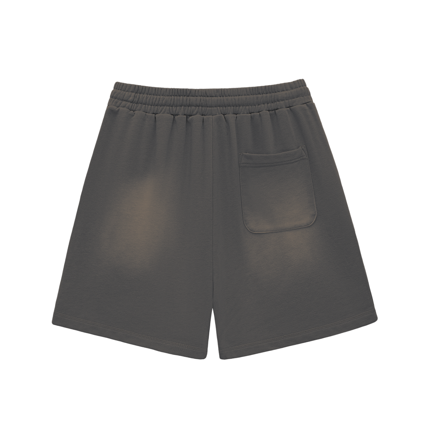 Alvora "Saints" Sun Fade Raw Edge Cotton Shorts