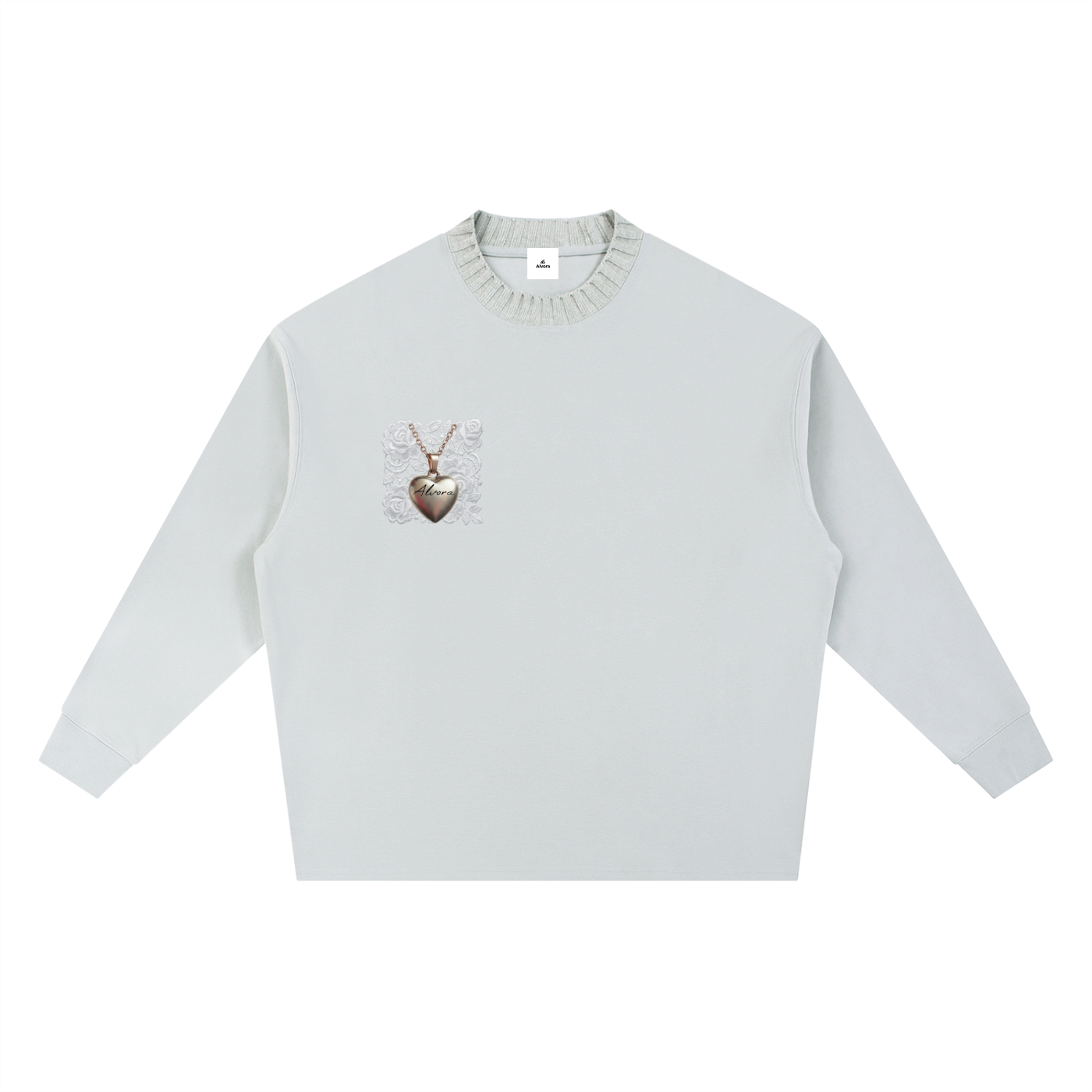 Knitted Round Neck Oversize Sweatshirt
