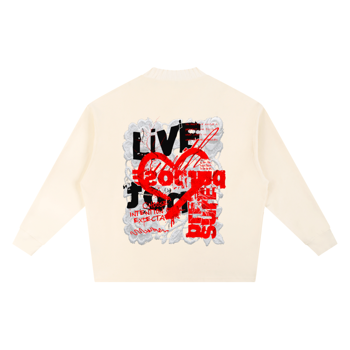 Knitted Round Neck Oversize Sweatshirt