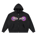 "Atomic" Unisex Sparkles Full Zip Boxy Hoodie