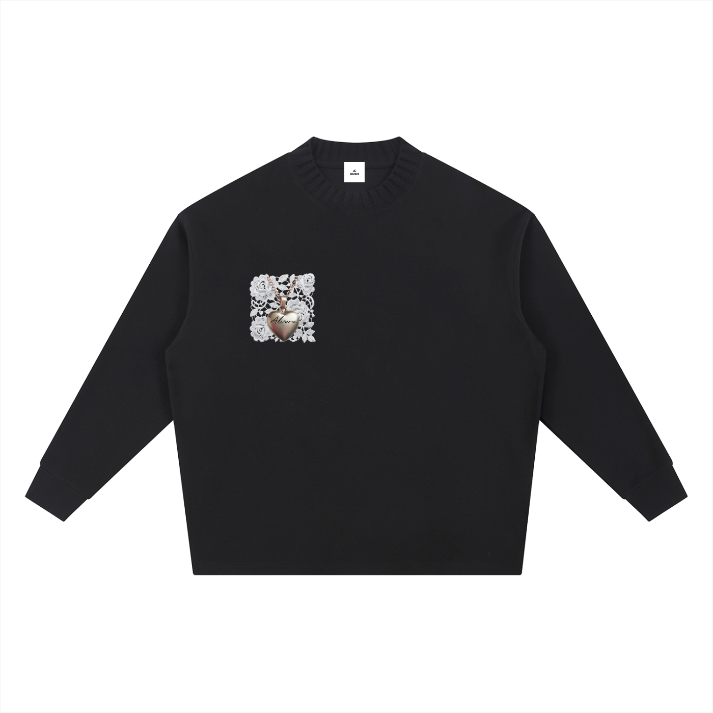 Knitted Round Neck Oversize Sweatshirt