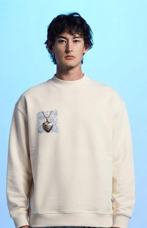 Knitted Round Neck Oversize Sweatshirt