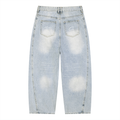 Men's Vintage Wash Sunfade Barrel Leg Jeans