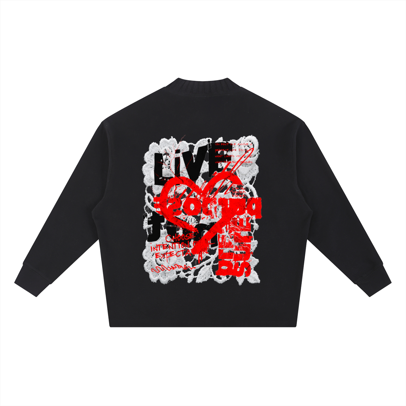 Knitted Round Neck Oversize Sweatshirt